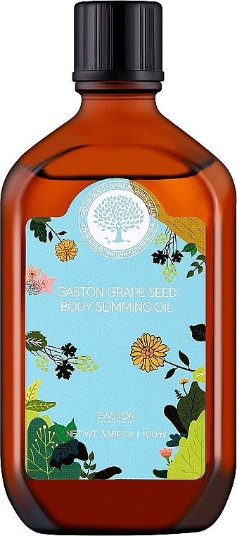 Масло для тела из виноградных косточек - Gaston Grape Seed Body Slimming Oil — фото N1