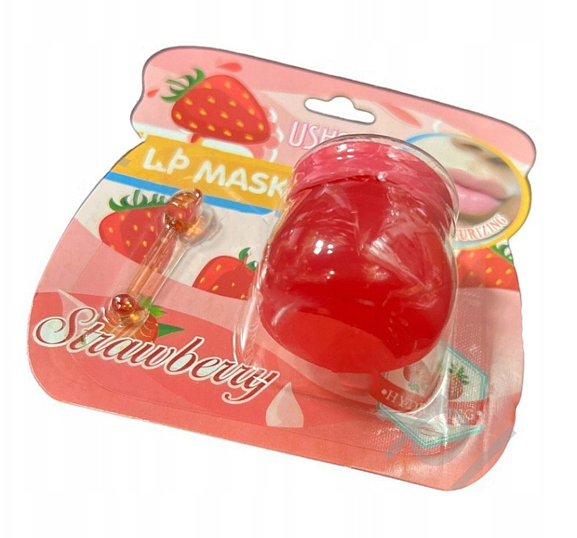Маска-бальзам для губ «Полуниця» - Ushas Lip Mask Strawberry — фото N1