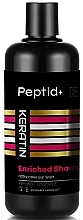 Духи, Парфюмерия, косметика Шампунь для волос - Peptid+ Keratin Enriched Shampoo For Dry & Straighten Hair