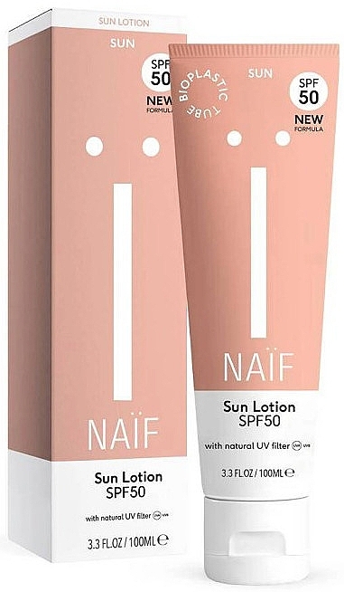 Солнцезащитный лосьон для тела - Naif Sun Lotion SPF50 — фото N1