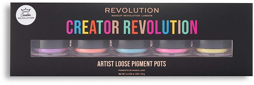 Набор пигментов - Makeup Revolution Creator Revolution Artist Pigment Pot Set (pigment/5x0.8g) — фото N2