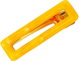 Заколка  для волосся прямокутна, жовта - Lolita Accessories — фото N1
