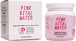 Парфумерія, косметика Маска для обличчя з екстрактом персика - Etude House Pink Vital Water Wash Off Pack