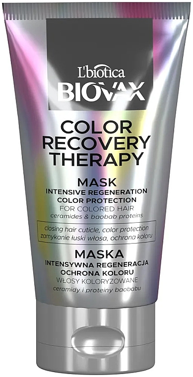 Восстанавливающая маска для волос - Biovax Color Recovery Therapy Intensive Hair Mask — фото N1