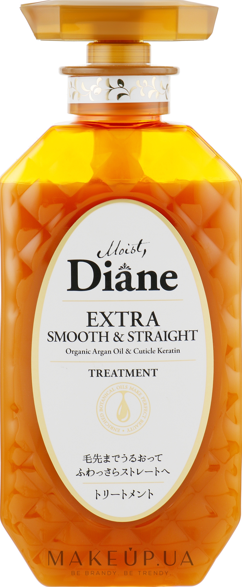Бальзам-маска кератинова для волосся "Гладкість" - Moist Diane Perfect Beauty Extra Smooth & Straight — фото 450ml