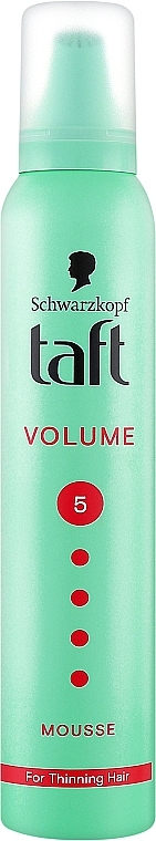 Піна-мус для волосся "Об'єм", мегафіксація 5 - Taft True Volume 5 Mousse
