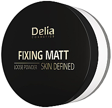 Парфумерія, косметика Розсипчаста матувальна пудра - Delia Fixing Matt Skin Defined Loose Powder