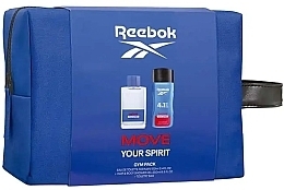 Reebok Move Your Spirit For Men - Набір (edt/100ml + sh/gel/250ml + bag/1pcs) — фото N1