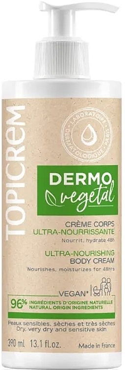 Ультразволожувальне молочко для тіла - Topicrem Dermo Vegetal Ultra-Nourishing Body Cream — фото N3
