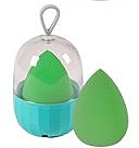 Спонж для макияжа в футляре, 38426, зеленый - Top Choice Blender Sponge With Case — фото N1