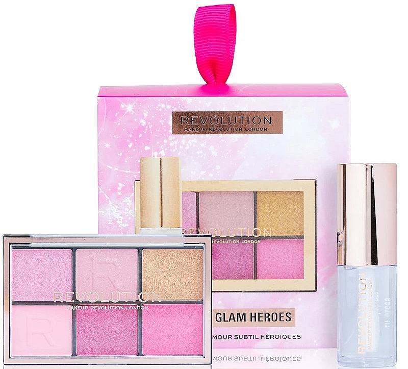 Набор, 2 продукта - Makeup Revolution Mini Soft Glam Heroes Gift Set — фото N1