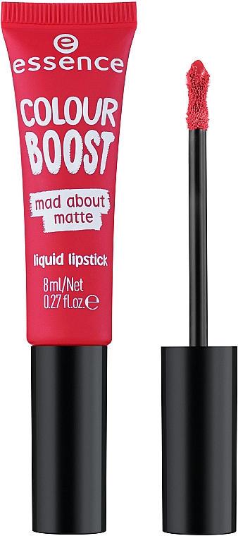 Жидкая помада для губ - Essence Colour Boost Mad About Matte Liquid Lipstick