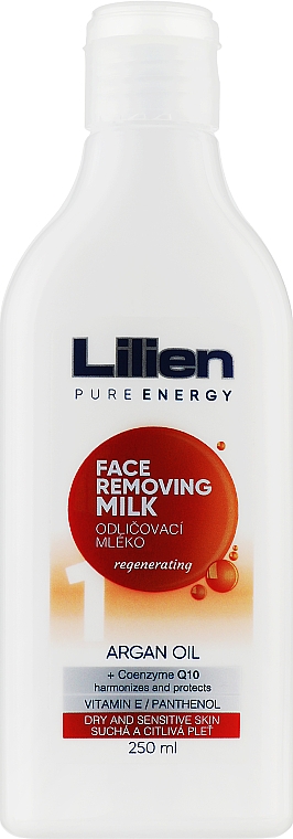 Молочко для зняття макіяжу - Lilien Face Removing Milk Argan Oil