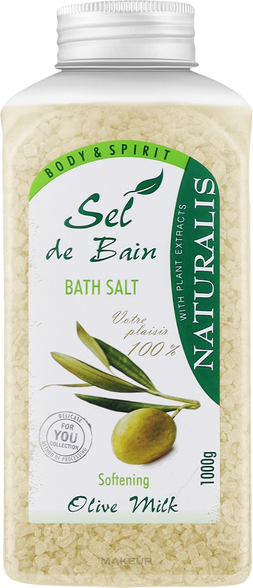 Сіль для ванни - Naturalis Sel de Bain Olive Milk Bath Salt — фото 1000g