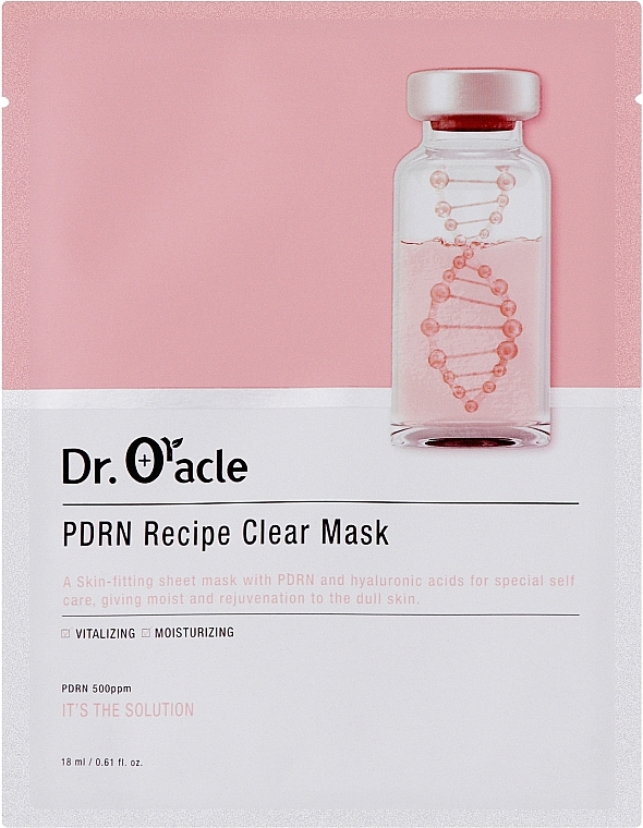Маска для лица тканевая с полинуклеотидами - Dr. Oracle Pdrn Recipe Clear Mask — фото N1