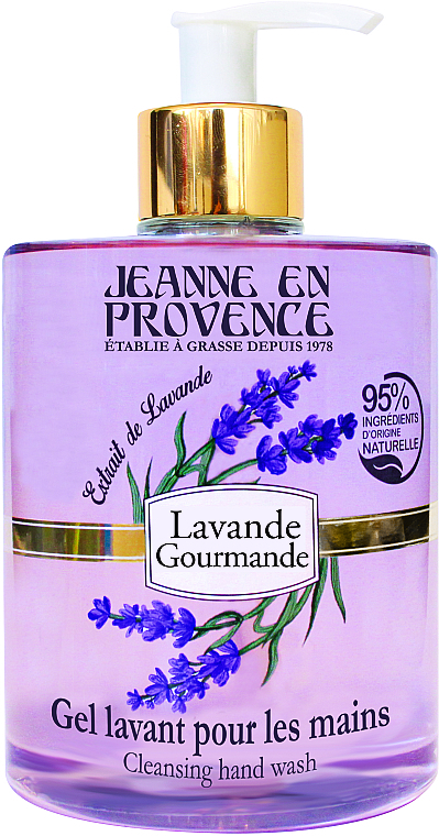 Гель для мытья рук "Лаванда" - Jeanne en Provence Lavande Lavant Mains — фото N1