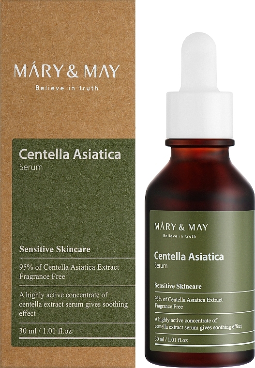 Заспокійлива сироватка для чутливої шкіри - Mary & May Centella Asiatica Serum — фото N2