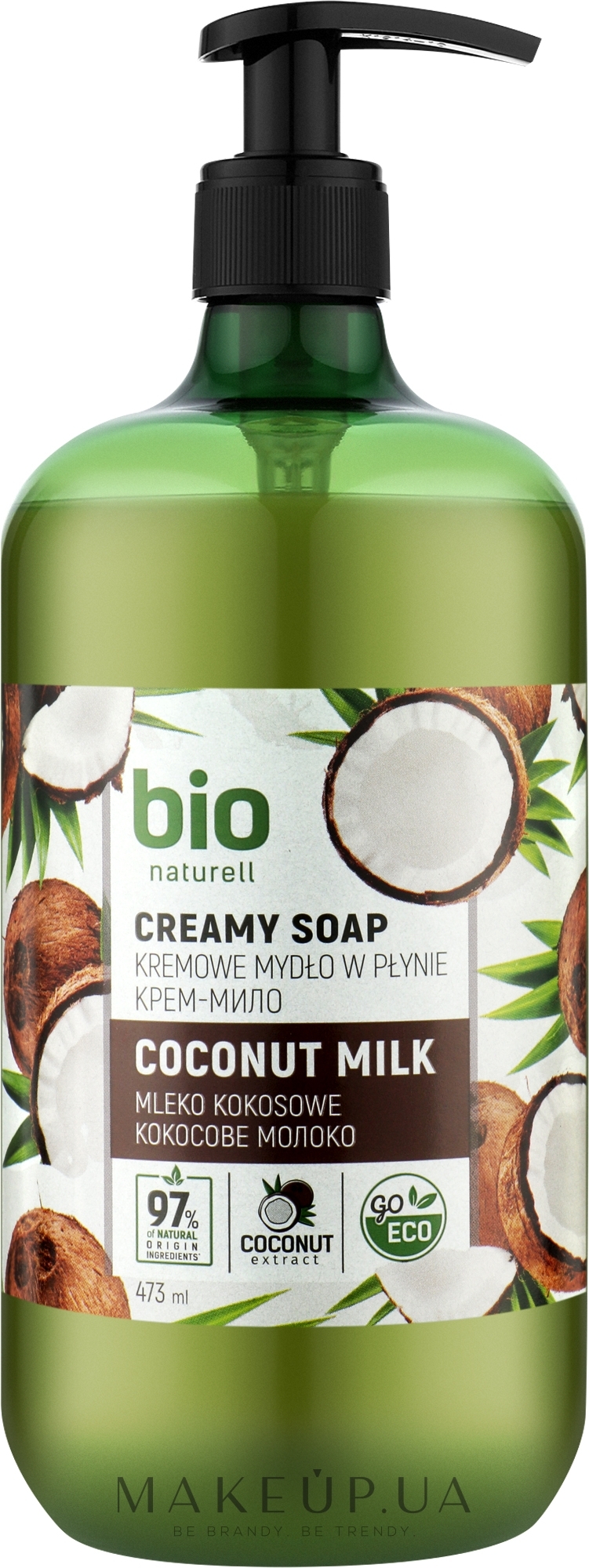 Крем-мыло "Кокосовое молоко" - Bio Naturell Coconut Milk Creamy Soap  — фото 473ml