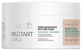 Живильна маска для в'юнкого волосся - Revlon Professional ReStart Curls Deep Nourishing Buttery Mask — фото N1