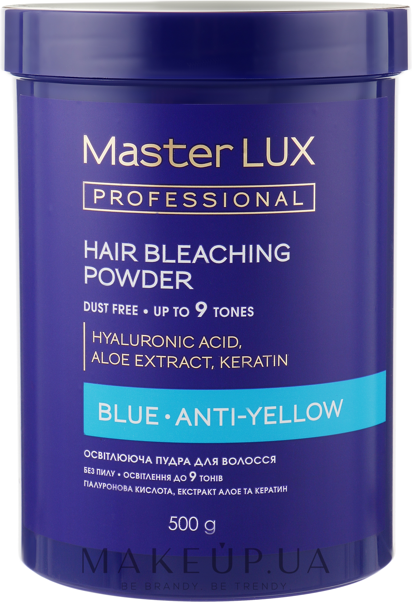 Освітлювальна пудра - Master LUX Professional Blue Hair Bleaching Powder — фото 500g