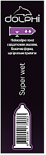 Презервативи супертонкі у силіконовому змащувачі - Dolphi Super Wet — фото N5
