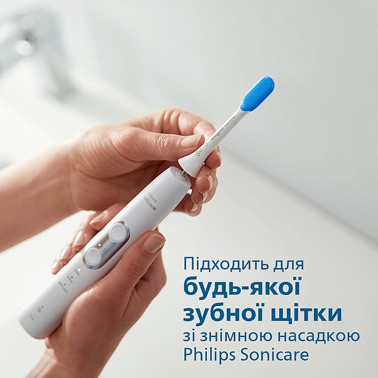Насадки для електричної зубної щітки, для чищення язика - Philips TongueCare + HX8072/01 — фото N2