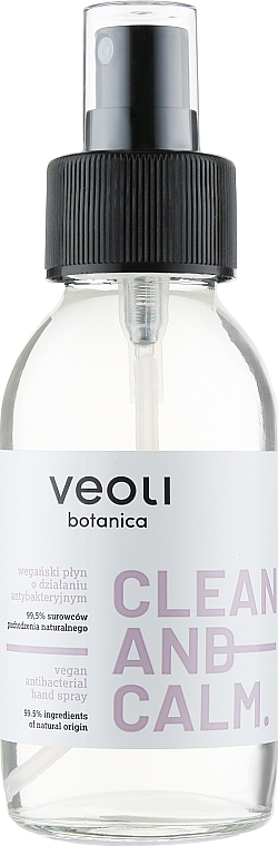 Антибактериальный спрей для рук - Veoli Botanica Vegan Antibacterial Hand Spray — фото N1