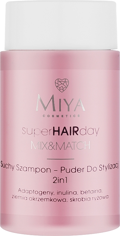 Сухий шампунь для стайлінгу волосся - Miya Cosmetics SuperHAIRday — фото N1