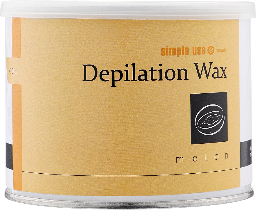 Теплый воск для депиляции в банке "Дыня" - Simple Use Beauty Depilation Wax — фото N1