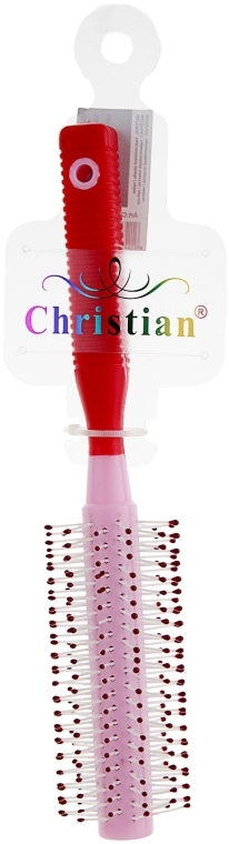 Расческа для волос, CR-4201, красно-розовая - Christian — фото N1