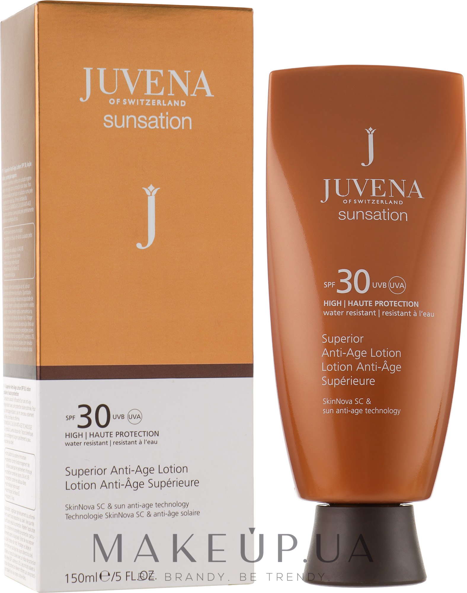 Антивіковий сонцезахисний лосьйон для обличчя SPF 30 - Juvena Sunsation Superior Anti-Age Lotion SPF 30 — фото 150ml