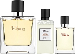 Hermes Terre d'Hermes Parfum - Набір (edt/75ml + edt/12.5ml + ash/lot/40ml) — фото N2