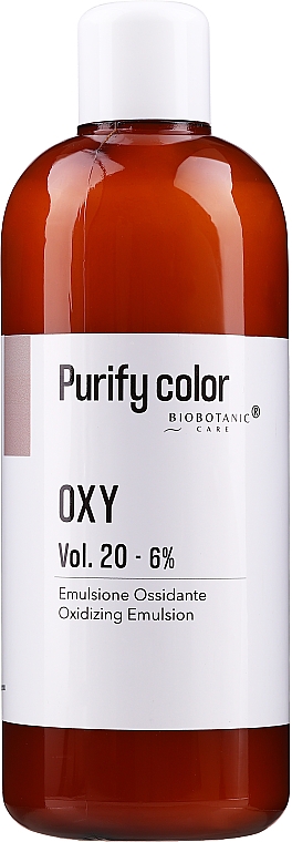 Окисляющая эмульсия для волос - BioBotanic Purify Color OXY Oxidizing Emulsion Vol 20 6% — фото N1