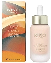 Парфумерія, косметика Тональна основа - Kiko Milano Create Your Balance Energy Boost Long Lasting Foundation