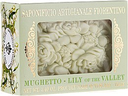 Мило натуральне "Конвалія" - Saponificio Artigianale Fiorentino Botticelli Lily Of The Valley Soap — фото N1