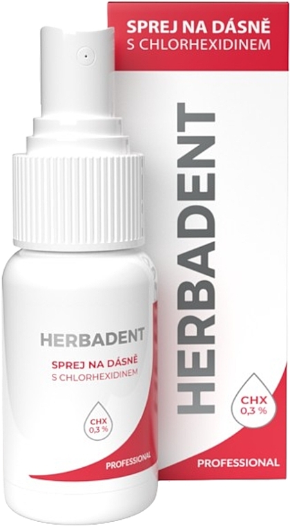 Спрей для ясен з хлоргексидином CHX 0,3% - Herbadent — фото N2