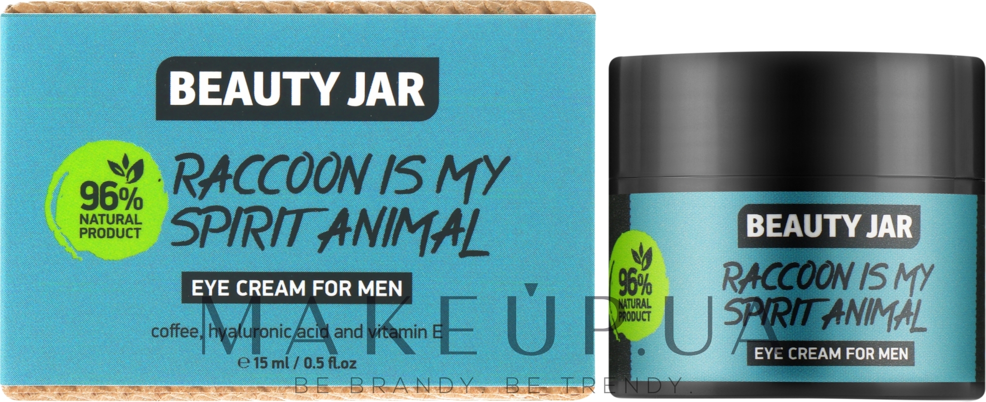 Крем для шкіри навколо очей, для чоловіків - Beauty Jar Raccoon Is My Spirit Animal Eye Cream For Men — фото 15ml