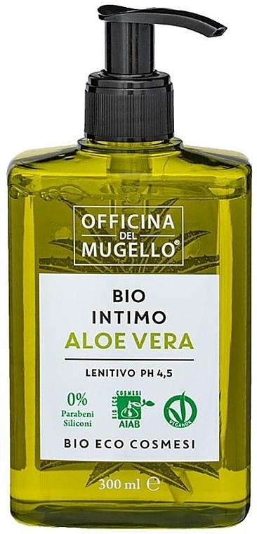Мило для інтимної гігієни "Алое вера" - Officina Del Mugello Bio Intimate Soap Aloe Vera — фото N1