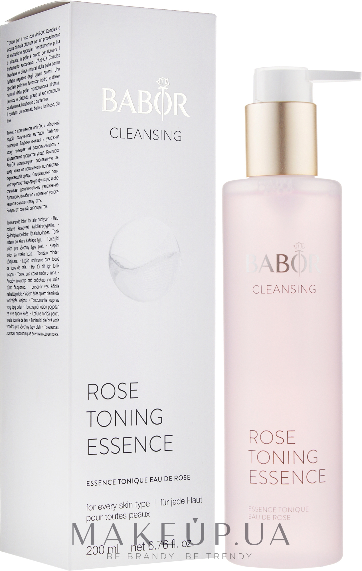Эссенция для лица с розовой водой - Babor Cleansing Rose Toning Essence — фото 200ml