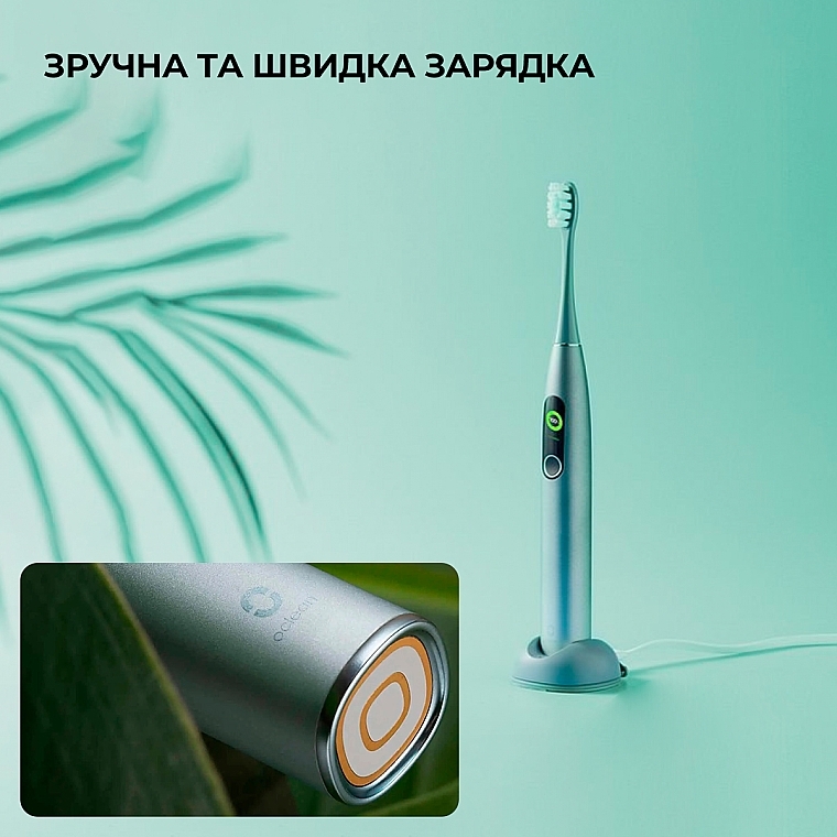 Розумна зубна щітка Oclean X Pro Green - Oclean X Pro Mist Green (OLED) (Global) — фото N13