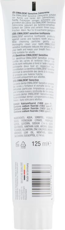 Зубна паста для чутливих зубів - Emaldent Sensitive Toothpaste — фото N2