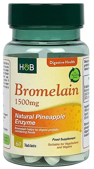 Пищевая добавка "Bromelain", 1500 mg - Holland & Barrett Bromelain  — фото N1
