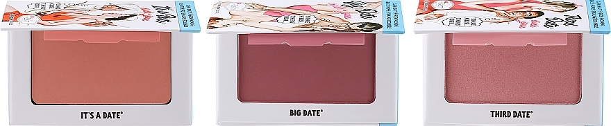 Набор - theBalm Date Night Blush Set (blush/3x6.5g) — фото N1