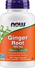 Парфумерія, косметика Капсули "Корінь імбиру", 550 мг - Now Foods Ginger Root