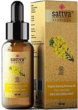 Органічна олія «Примула вечірня» - Sattva Ayurveda Organic Evening Primrose Oil — фото N1