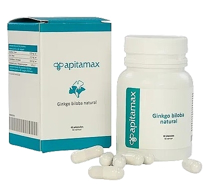 Харчова добавка "Гінкго білоба" - Apitamax Ginkgo Biloba Natural — фото N1