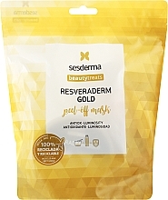 Парфумерія, косметика Маска-пілінг для обличчя - SesDerma Laboratories Beauty Treats Resveraderm Gold Peel-Off Mask (liquid/75ml + powder/25g)