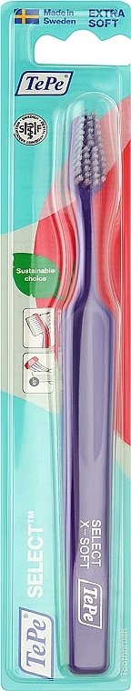 Зубная щетка Select Compact Extra Soft, очень мягкая, фиолетовая - TePe Toothbrush — фото N1