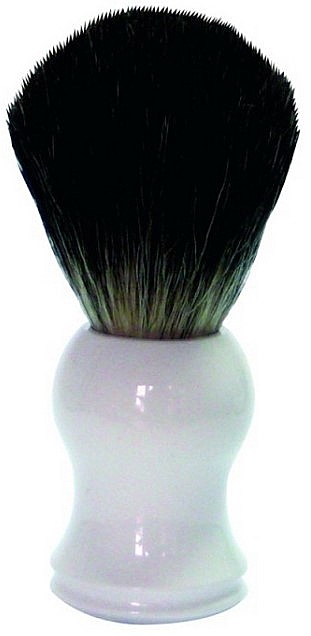 Помазок для бритья, пластик, белый - Golddachs Shaving Brush Pure Badger Plastic White — фото N1