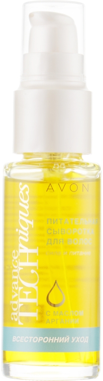 Поживна сиворотка для волосся - Avon Advance Techniques 360 Nourish Moroccan Argan Oil Leave-In Treatment — фото N3